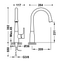 Tres Essential bateria kuchenna elektroniczna stojąca chrom 09244601