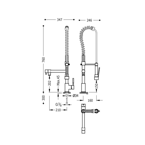 Z kodem LATO -7% !!! Tres Essential bateria kuchenna stojąca chrom 130495 Z kodem LATO -7% !!! Tres Essential bateria kuchenna stojąca chrom 130495