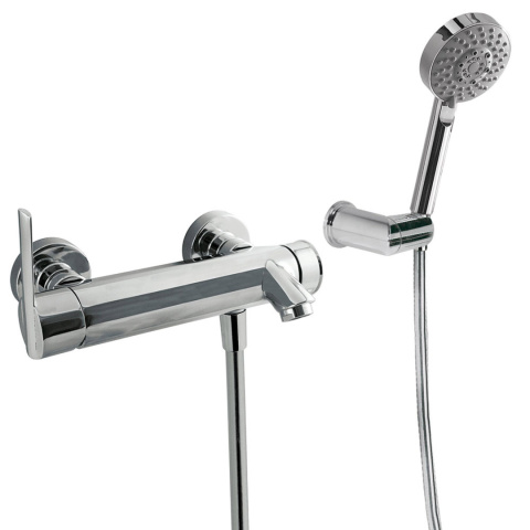 Tres LEX-TRES - Jednouchwytowa naścienna bateria wannowo-natryskowa 181474