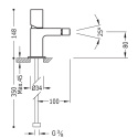 Tres Max-Tres Jednouchwytowa bateria bidetowa chrom 061.220.01