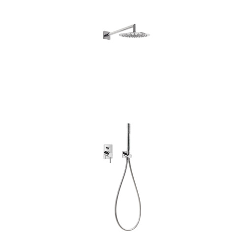 Tres Max zestaw prysznicowy podtynkowy z deszczownicą chrom 06298001