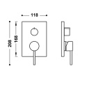 Z kodem LATO -7% !!! Tres RAPID-BOX MASKOWNICA DO WPUSZCZANEGO KORPUSU 2-DROŻNEGO RAPID-BOX CHROM 06228110