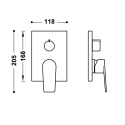 Z kodem LATO -7% !!! Tres Rapid Box bateria wannowo-prysznicowa podtynkowa chrom 21128110