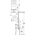 Tres Shower Technology zestaw prysznicowy chrom 09286308