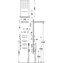 Tres Shower Technology zestaw prysznicowy chrom 09286408