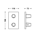 Z kodem LATO -7% !!! Tres Therm-Box bateria wannowo-prysznicowa podtynkowa termostatyczna chrom 21125001