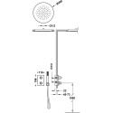 Z kodem LATO -7% !!! Tres Therm-Box zestaw prysznicowy podtynkowy termostatyczny z deszczownicą chrom 21125006