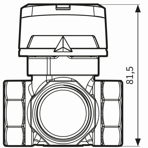 AFRISO ARV 484 Zawór 4-drogowy DN25 z siłownikiem ARM 343 PROCLICK 1348444 AFRISO ARV 484 Zawór 4-drogowy DN25 z siłownikiem ARM 343 PROCLICK 1348444