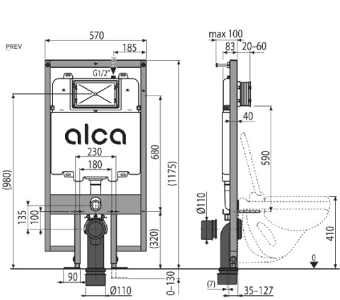 Alcaplast SLIM Podtynkowy system instalacyjny do suchej zabudowy (karton-gips) AM11011200 Alcaplast SLIM Podtynkowy system instalacyjny do suchej zabudowy (karton-gips) AM11011200