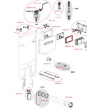 Alcaplast SLIM Podtynkowy system instalacyjny do suchej zabudowy (karton-gips) AM11011200