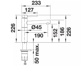 BLANCO ALTA II bateria kuchenna chrom 527528