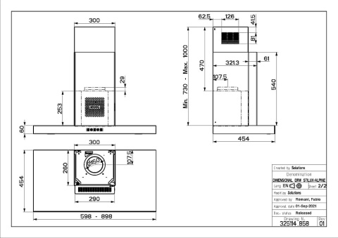 Faber Studio Okap AIR HUB STILO GLASS COMFORT X 60 przyścienny Stal nierdzewna/czarne szkło 325.0656.899 Faber Studio Okap AIR HUB STILO GLASS COMFORT X 60 przyścienny Stal nierdzewna/czarne szkło 325.0656.899
