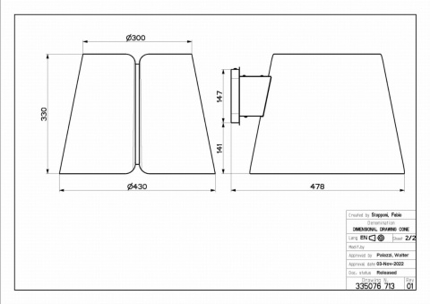 Faber Studio Okap BEAT WALL F42 BK MATT przyścienny czarny mat 335.0689.673 Faber Studio Okap BEAT WALL F42 BK MATT przyścienny czarny mat 335.0689.673