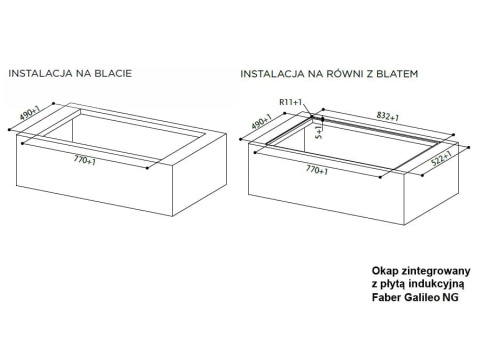 Faber Studio Okap GALILEO BK GLASS NG A83 zintegrowany z płytą indukcyjną czarne szkło 340.0594.624 Faber Studio Okap GALILEO BK GLASS NG A83 zintegrowany z płytą indukcyjną czarne szkło 340.0594.624