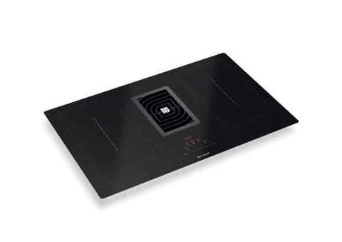 Faber Studio Okap GALILEO SMART BK GLASS 83 zintegrowany z płytą indukcyjną czarne szkło 340.0577.694 Faber Studio Okap GALILEO SMART BK GLASS 83 zintegrowany z płytą indukcyjną czarne szkło 340.0577.694