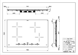 Faber Studio Płyta indukcyjna 78cm FCH 84 BK KL czarne szkło 108.0604.935