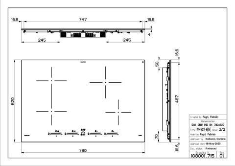 Faber Studio Płyta indukcyjna 78cm FCH 84 BK KL czarne szkło 108.0604.935 Faber Studio Płyta indukcyjna 78cm FCH 84 BK KL czarne szkło 108.0604.935