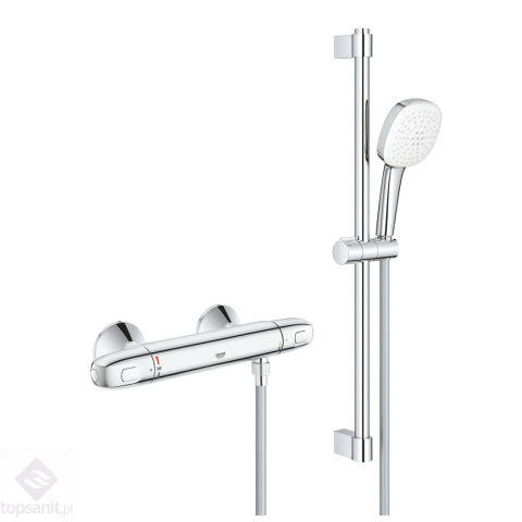 GROHE-Grohtherm 1000 Bateria prysznicowa z termostatem chrom 34820005 GROHE-Grohtherm 1000 Bateria prysznicowa z termostatem chrom 34820005