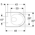 Geberit zestaw stelażowy Duofix Basic Delta25 Selnova Compact 118.341.21.2