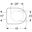 Geberit zestaw stelażowy Duofix Basic Delta25 Selnova Compact 118.341.21.2