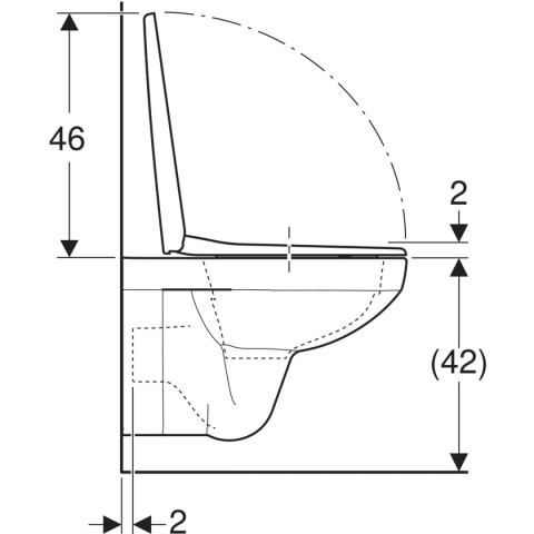 Geberit zestaw wisząca miska WC Selnova Square z deską sedesową, antybakteryjną 501.961.00.1 Geberit zestaw wisząca miska WC Selnova Square z deską sedesową, antybakteryjną 501.961.00.1