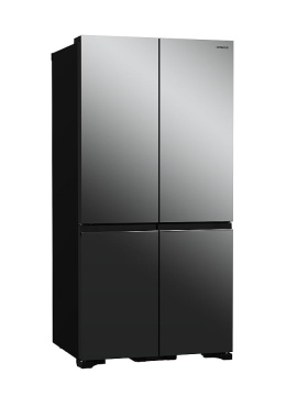 Hitachi chłodziarko-zamrażarka (MIR) FRENCH 4 DOOR, 90x184cm, lustrzane szkło, zamrażarka na dole, DeLuxe R-WB640VRU0X-1