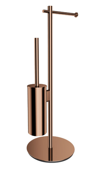 Omnires Modern Project Stojak na papier i szczotkę toaletową miedź MP60810CP Omnires Modern Project Stojak na papier i szczotkę toaletową miedź MP60810CP