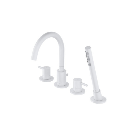 Omnires Y Bateria wannowo-natryskowa 4-otworowa kolor biały mat Y1232WM