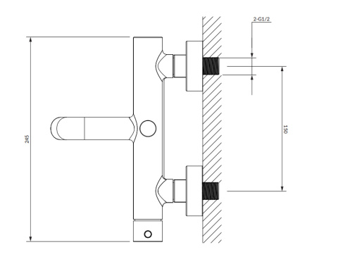 Omnires Y Bateria wannowo-natryskowa z zestawem prysznicowym chrom Y1231CR