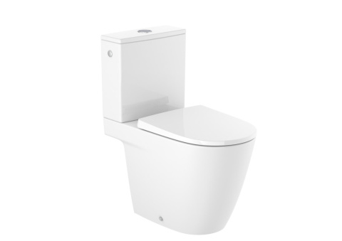 Roca Ona Toaleta WC stojąca kompaktowa bez kołnierza z powłoką Supraglaze biała A342687S00 Roca Ona Toaleta WC stojąca kompaktowa bez kołnierza z powłoką Supraglaze biała A342687S00