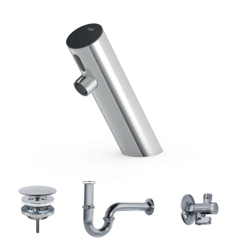 TRES ELECTRONIC ZESTAW BATERII ELEKTRONICZNEJ 1-DROŻNEJ UMYWALKOWEJ CHROM 39210391