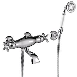 Z kodem LATO -7% !!! Tres Clasic bateria termostatyczna wannowa chrom 24217409