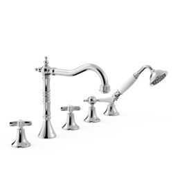Z kodem LATO -7% !!! Tres Clasic bateria wannowa 5-otworowa chrom 24214601