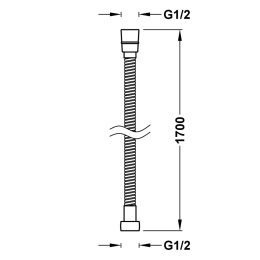 Tres Selection wąż prysznicowy 170 cm chrom 91.34.828