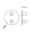 Z kodem LATO -7% !!! Tres Therm-Box bateria wannowo-prysznicowa podtynkowa termostatyczna chrom 28125001