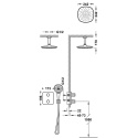 Z kodem LATO -7% !!! Tres Therm-Box zestaw prysznicowy podtynkowy termostatyczny z deszczownicą chrom 21725003