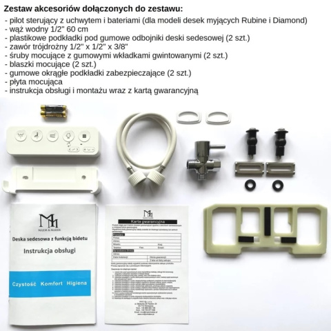 Major&Maker Deska Toaletowa Myjąca RUBINE – deska bidetowa na sedes Major&Maker Deska Toaletowa Myjąca RUBINE – deska bidetowa na sedes