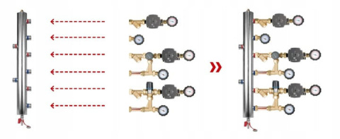 AFRISO Sprzęgło-rozdzielacz BLH 890 , 8x G1", 2x GW G1/2" 9089010 AFRISO Sprzęgło-rozdzielacz BLH 890 , 8x G1", 2x GW G1/2" 9089010