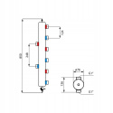 AFRISO Sprzęgło-rozdzielacz BLH 890 , 8x G1", 2x GW G1/2" 9089010