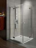 Radaway Almatea KDD kabina prysznicowa 90x90 cm kwadratowa chrom/szkło przezroczyste 32152-01-01N