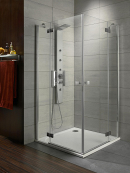 Radaway Almatea KDD kabina prysznicowa 90x90 cm kwadratowa chrom/szkło przezroczyste 32152-01-01N