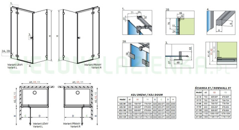 Radaway Essenza Pro Brushed Gunmetal KDJ drzwi prysznicowe 120 cm lewe brushed gunmetal/szkło przezroczyste 10097120-92-01L