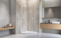 Radaway Essenza Pro White PTJ kabina prysznicowa 80x80 cm lewa biały mat/szkło przezroczyste 10100000-04-01L/10100100-01-01