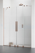 Radaway Furo Brushed Copper DWD drzwi prysznicowe 36,3 cm rozsuwane miedź szczotkowany/szkło przezroczyste 10108363-93-01