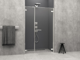 Radaway Arta DWS ścianka prysznicowa 41,5 cm prawa chrom/szkło przezroczyste 386092-03-01R