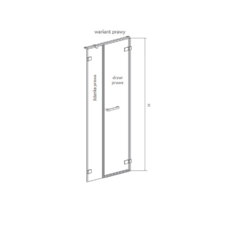 Radaway Arta DWS ścianka prysznicowa 41,5 cm prawa chrom/szkło przezroczyste 386092-03-01R Radaway Arta DWS ścianka prysznicowa 41,5 cm prawa chrom/szkło przezroczyste 386092-03-01R