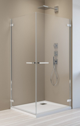 Radaway Arta KDD I drzwi prysznicowe 80 cm lewe do kabiny narożnej chrom+/szkło przezroczyste 386060-03-01L