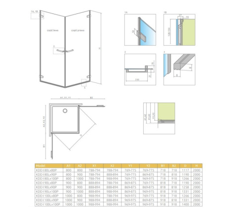 Radaway Arta KDD I drzwi prysznicowe 80 cm lewe do kabiny narożnej chrom+/szkło przezroczyste 386060-03-01L Radaway Arta KDD I drzwi prysznicowe 80 cm lewe do kabiny narożnej chrom+/szkło przezroczyste 386060-03-01L