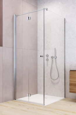 Radaway Eos KDJ B kabina prysznicowa 80x100 cm prostokątna lewa chrom/szkło przezroczyste 137443-01-01L