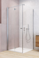 Radaway Eos KDJ B kabina prysznicowa 90x90 cm kwadratowa prawa chrom/szkło przezroczyste 137403-01-01R